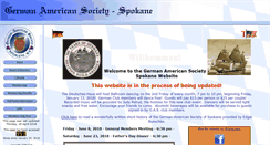 Desktop Screenshot of germanamericansociety-spokane.org